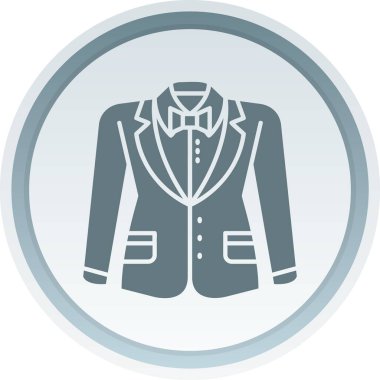 Zarif ceketli bir ikon. vektör illüstrasyonu