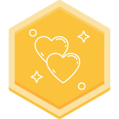 Kalp. Web simgesi basit illüstrasyon