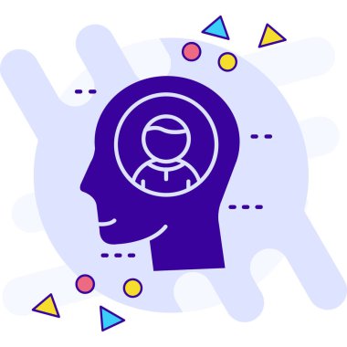 Beyin simge tasarlamak vektör