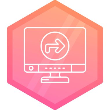 bilgisayar simgesi vektör illüstrasyonu