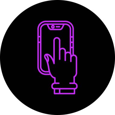 vektör akıllı telefon simgesi, illüstrasyon