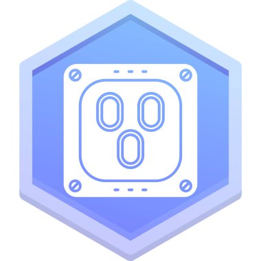 Tıbbi maskenin gösteriminin basit vektör simgesi