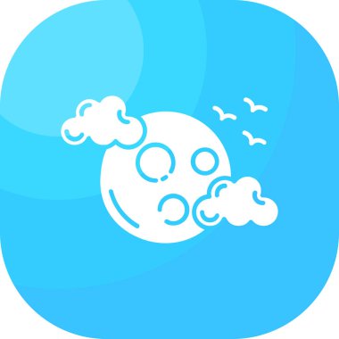 Bulut simgesi vektör illüstrasyonu