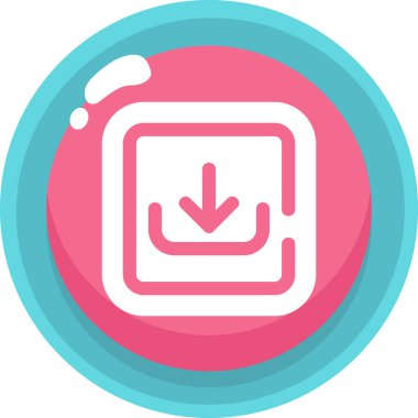 Modern bir simgenin vektör illüstrasyonu