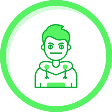 Dizüstü bilgisayarı olan bir adam. vektör illüstrasyonu