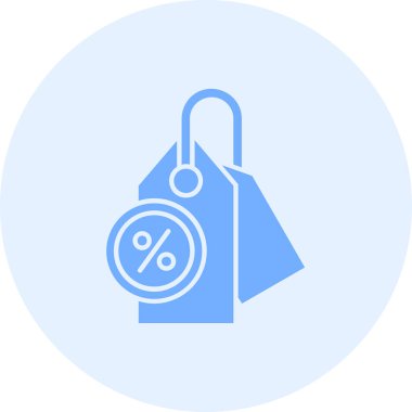 İndirim. Web simgesi basit illüstrasyon