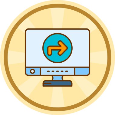 bilgisayar ekranı vektör simgesi