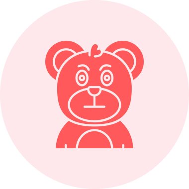 Ayı. Web simgesi basit illüstrasyon