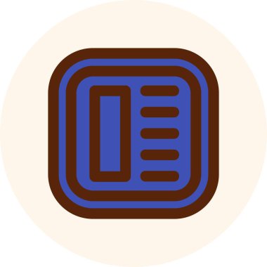 Çikolata. Web simgesi basit illüstrasyon