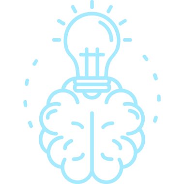 Ampul simgesi. Web için ampul vektör simgelerinin özet çizimi