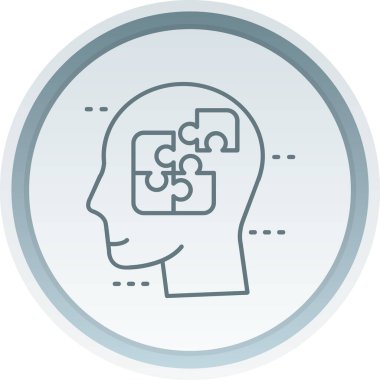 beyin ikonu vektör illüstrasyonu