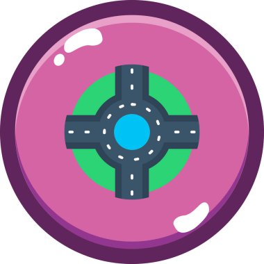 donut. Web simgesi basit illüstrasyon