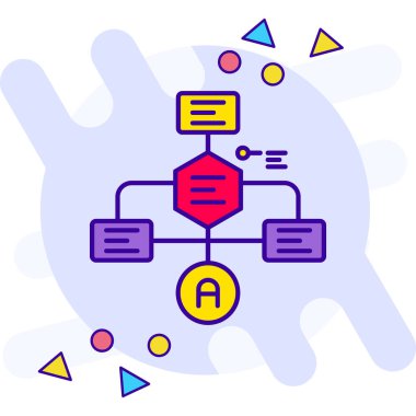 Kodlama geliştirme simgesi vektör taslağı çizimi