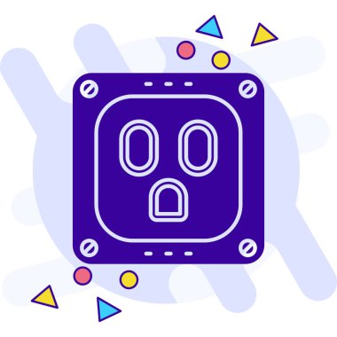 renk elektronik devre kartı simgesi