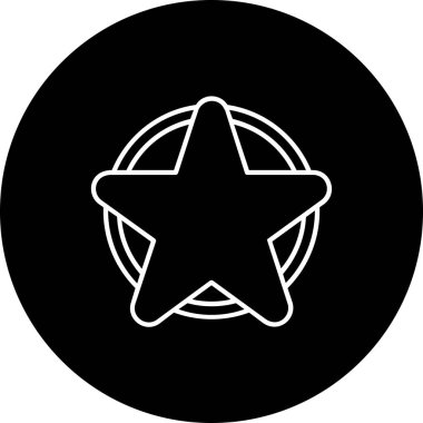 Benzersiz yıldız vektör simgesi