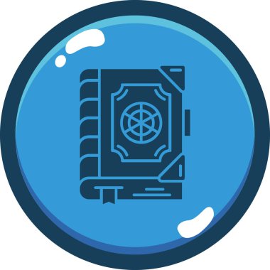 Bir kitap simgesinin vektör illüstrasyonu