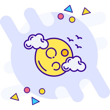 Emoji simge tasarım vektörü