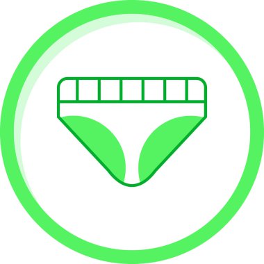 İç çamaşırı. Ağ simgesi. resimleme