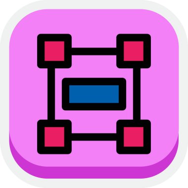 Bir b eksikliği simgesinin vektör çizimi