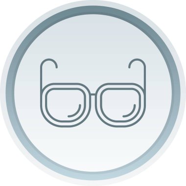 Gözlük Doldurulmuş Gradyan Vektör Simgesi Tasarımı