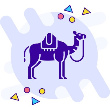 Deve simgesinin vektör illüstrasyonu