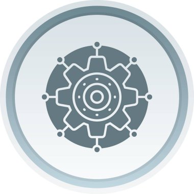 dişli simgesinin vektör illüstrasyonu