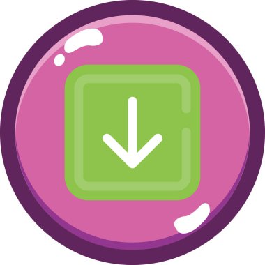 İndir. Web simgesi basit illüstrasyon