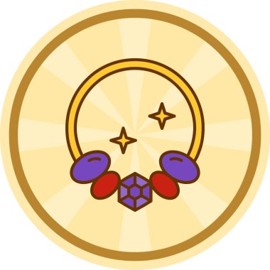 Elmas. Web simgesi basit illüstrasyon