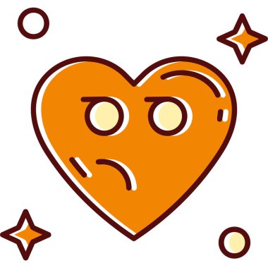 karikatür karalama aşk emojisi