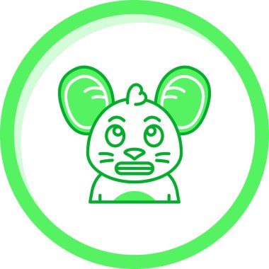 şirin çizgi film simgesinin vektör illüstrasyonu