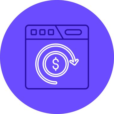 Para için. Web simgesi basit tasarım