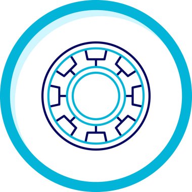 Modern otomatik simgenin vektör illüstrasyonu