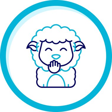 Şirin bebek simgesinin vektör çizimi