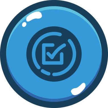 işaret simgesini işaretle, vektör illüstrasyonu