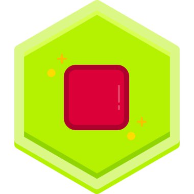 Rozet simge vektör çizim