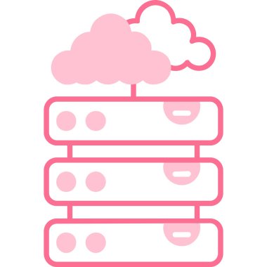 Bulut. Web simgesi basit tasarım