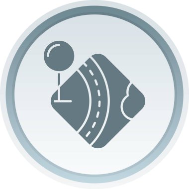 yol işareti vektör simgesi