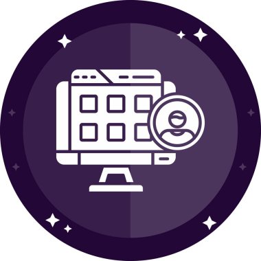 Web simgesi, basit vektör illüstrasyonu