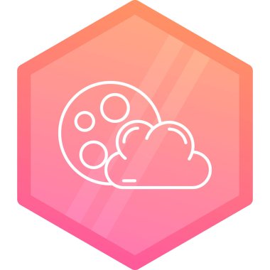 Bulut. Web simgesi vektör illüstrasyonu