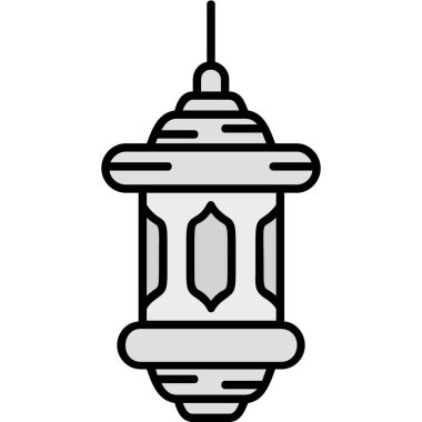 Avize lambası ikonu. Web için lamba vektör simgelerinin özet çizimi