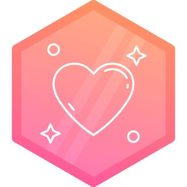 elmas ikonlu kalp, vektör illüstrasyon tasarımı