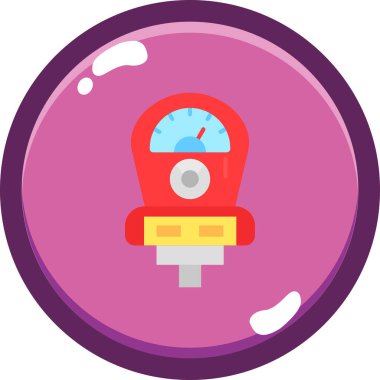 Basit tasarım içerisinde alarm saati web simgesi