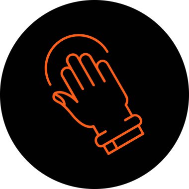 Bir elin vektör illüstrasyonu