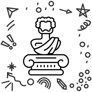 Beyaz arkaplanda izole edilmiş çizgi sihirli taş ikonu. Sihirli mücevherler. Oyuna karşılık mücevher. Renkli taslak konsepti. vektör