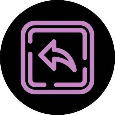 Ok. Web simgesi basit illüstrasyon