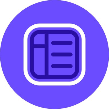 Kitap. Web simgesi basit illüstrasyon