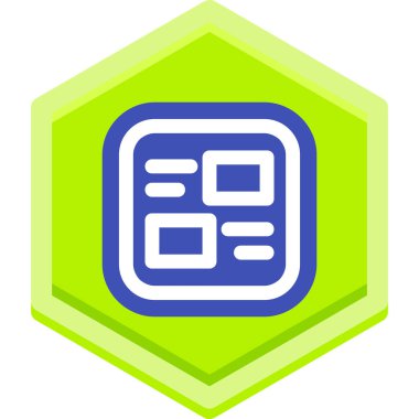 Tek bir izole simgenin vektör illüstrasyonu