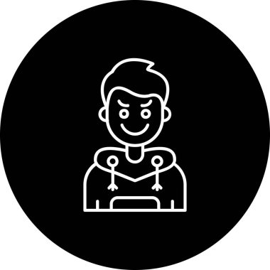 İnsan simgesinin vektör illüstrasyonu