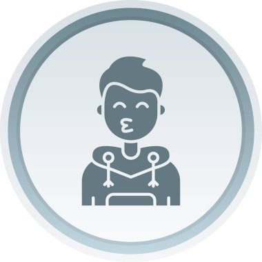 bebek oğlan vektör çizgisi simgesi