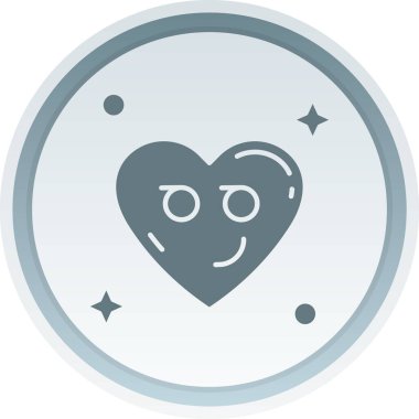 Kalp ikonu vektör illüstrasyonu